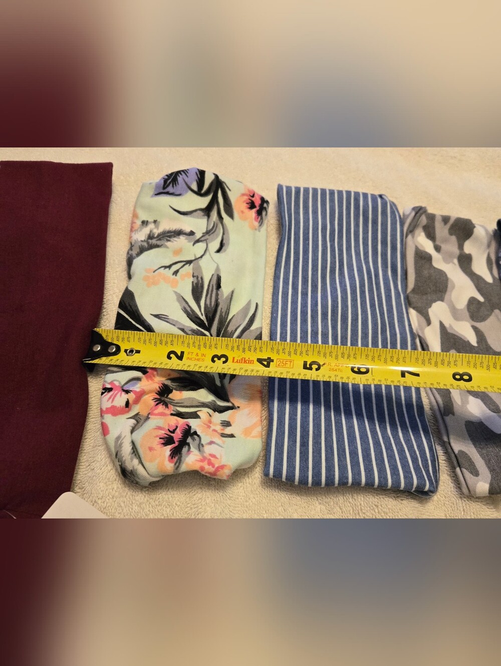 Assorted Patterned & Solid Stretch Headbands - Picture 8 of 9